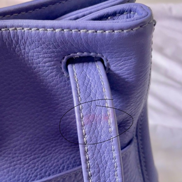 RARE Coach Vintage Sonoma Purple Periwinkle Leather Bag - Picture 5 of 15